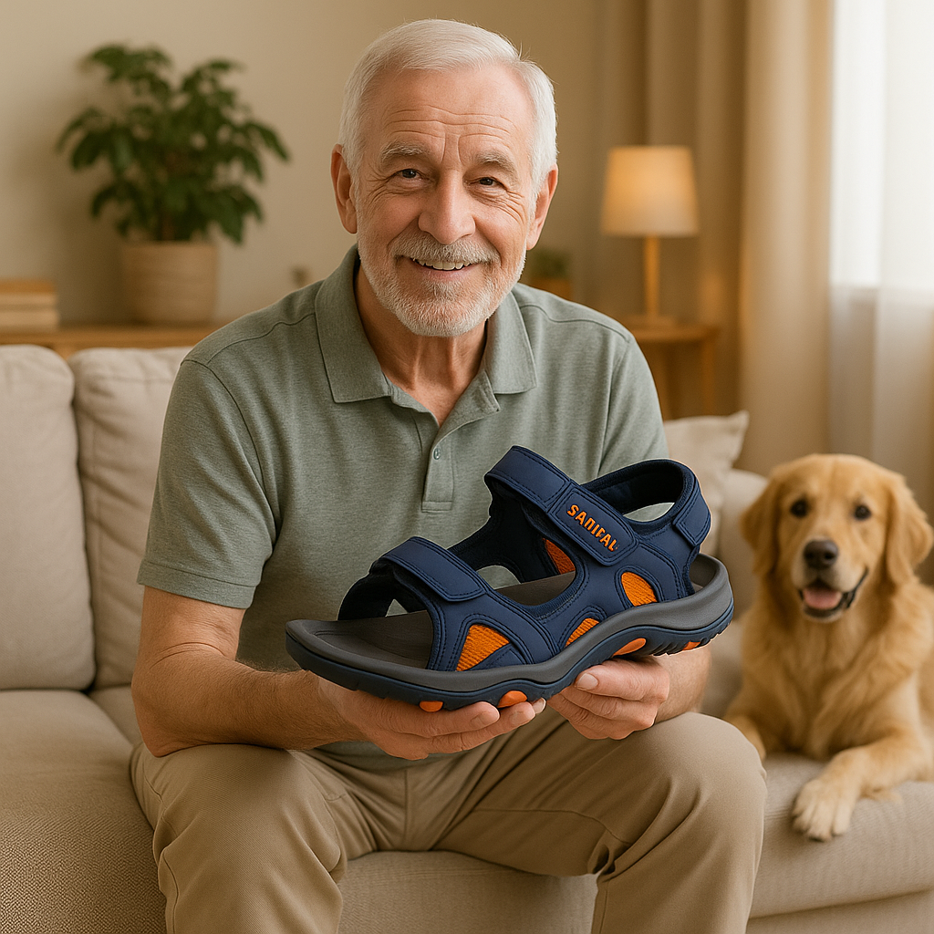 Ergonomic Orthopaedic Men's Sandals for Pain Relief - OrthoClaim
