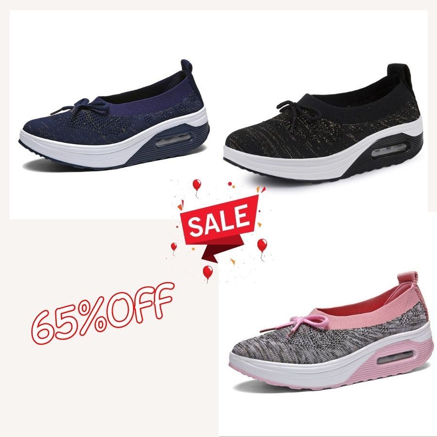 🔥Summer Top Sale🔥Women Lightweight Slip-on Air Cushion Orthopedic Walking Shoes