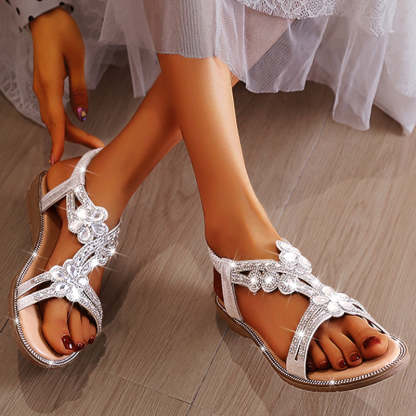 Women's Summer Luxury Designer Rhinestone Sandals