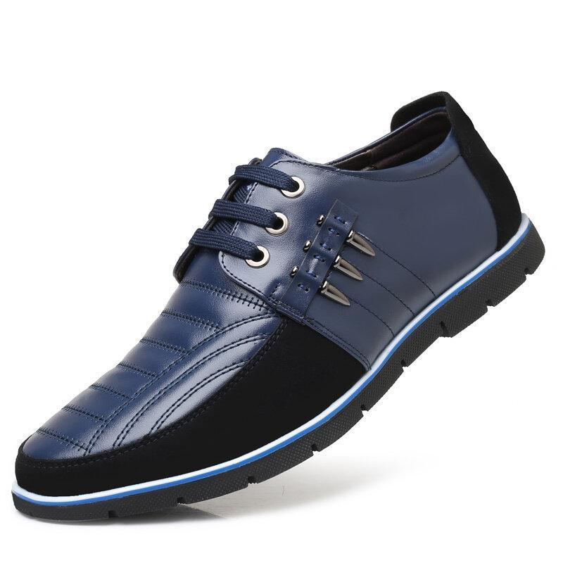 🔥Hot Sale🎁--70% OFF 🎉Men Splicing Non Slip Business Casual Comfortable Leather Oxfords