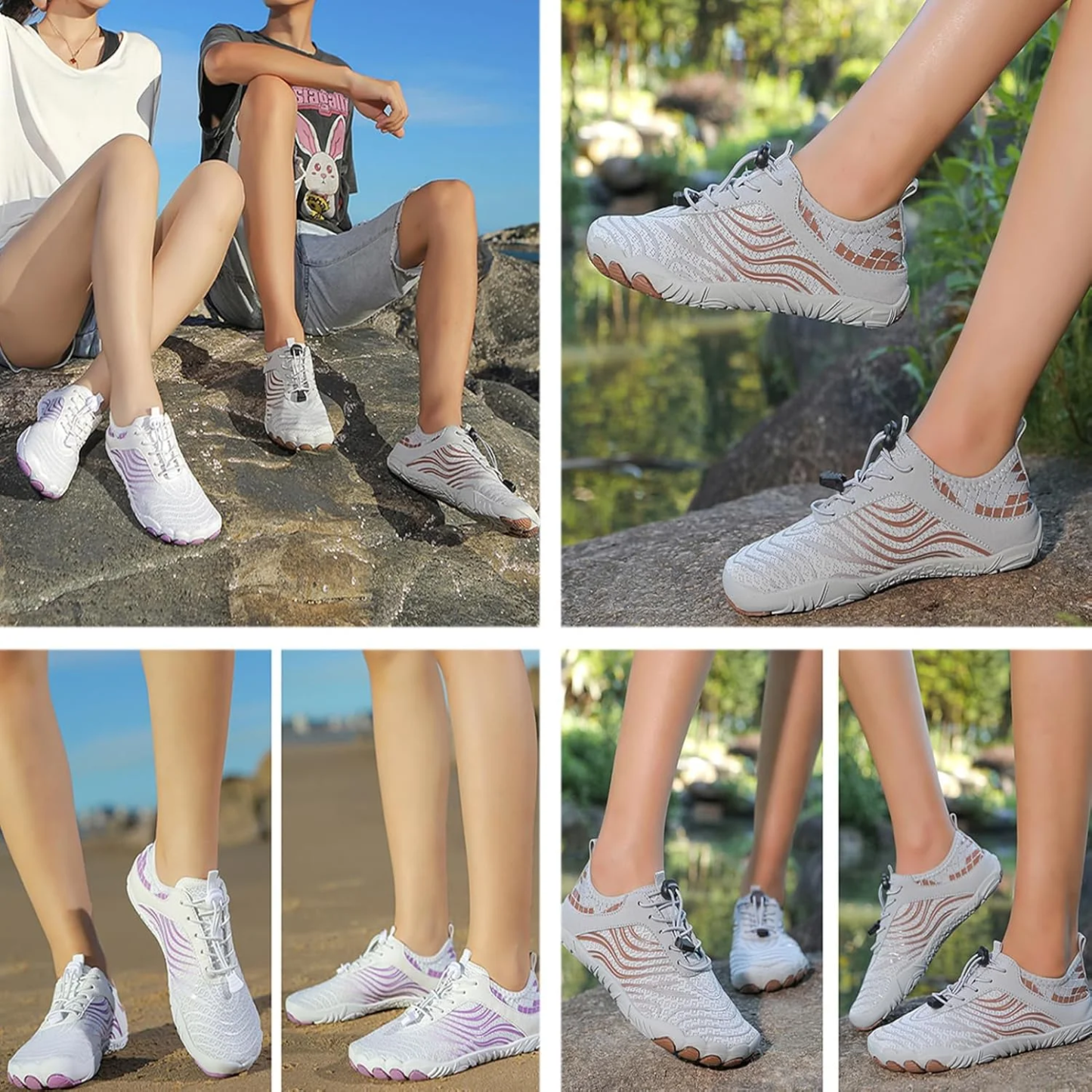 💝Summer Sale 75% OFF⭐ Hike Footwear Barefoot Shoes for Women Men, Grounding Shoes with Copper, Barefoot Shoes Wide Toe Water Shoes