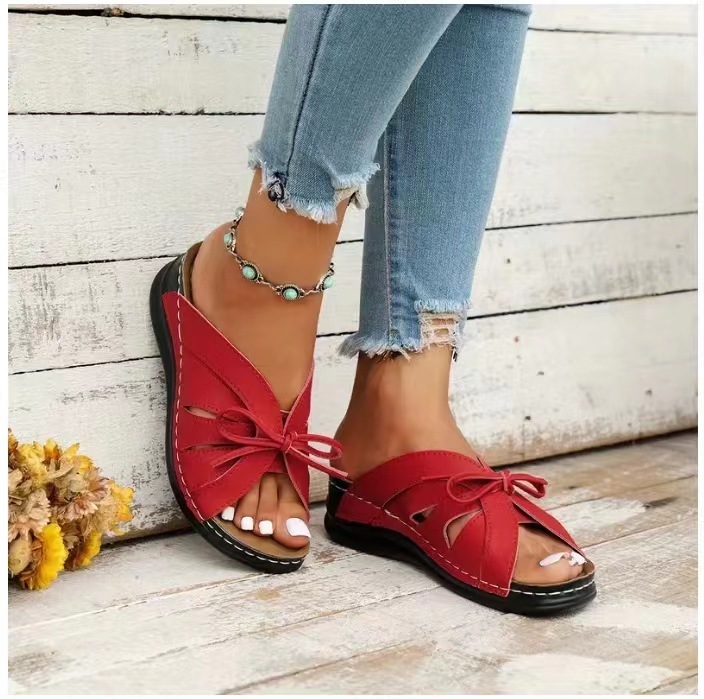 Vintage Premium Orthopedic Open Toe Summer Wedges Platform Sandals 2024
