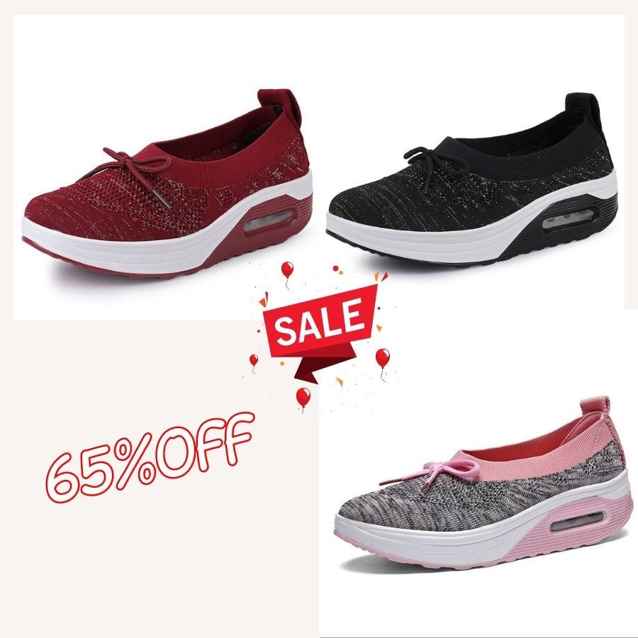 🔥Summer Top Sale🔥Women Lightweight Slip-on Air Cushion Orthopedic Walking Shoes