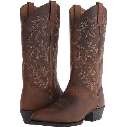 Men's Embroidered High Boots
