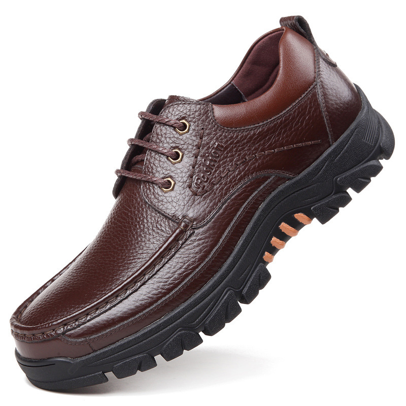 🔥On This Week Sale 70% OFF🔥 Men's Cow Leather Waterproof Comfy Non Slip Soft Slip On Casual Shoes