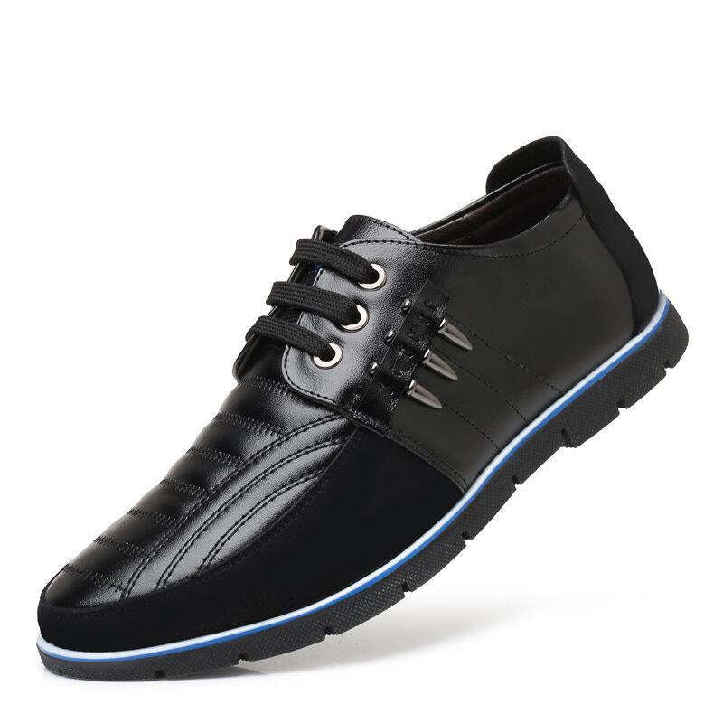 🔥Hot Sale🎁--70% OFF 🎉Men Splicing Non Slip Business Casual Comfortable Leather Oxfords