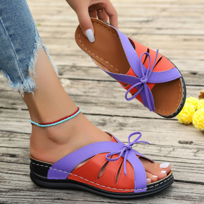 Vintage Premium Orthopedic Open Toe Summer Wedges Platform Sandals 2024