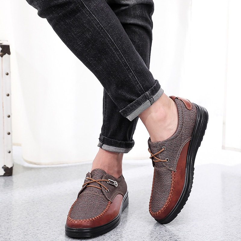 🔥Last Day Promotion 70% OFF 🎁 Men's Casual Leather Good Arch Support & Non-slip Outdoor Breathable Walking Shoes