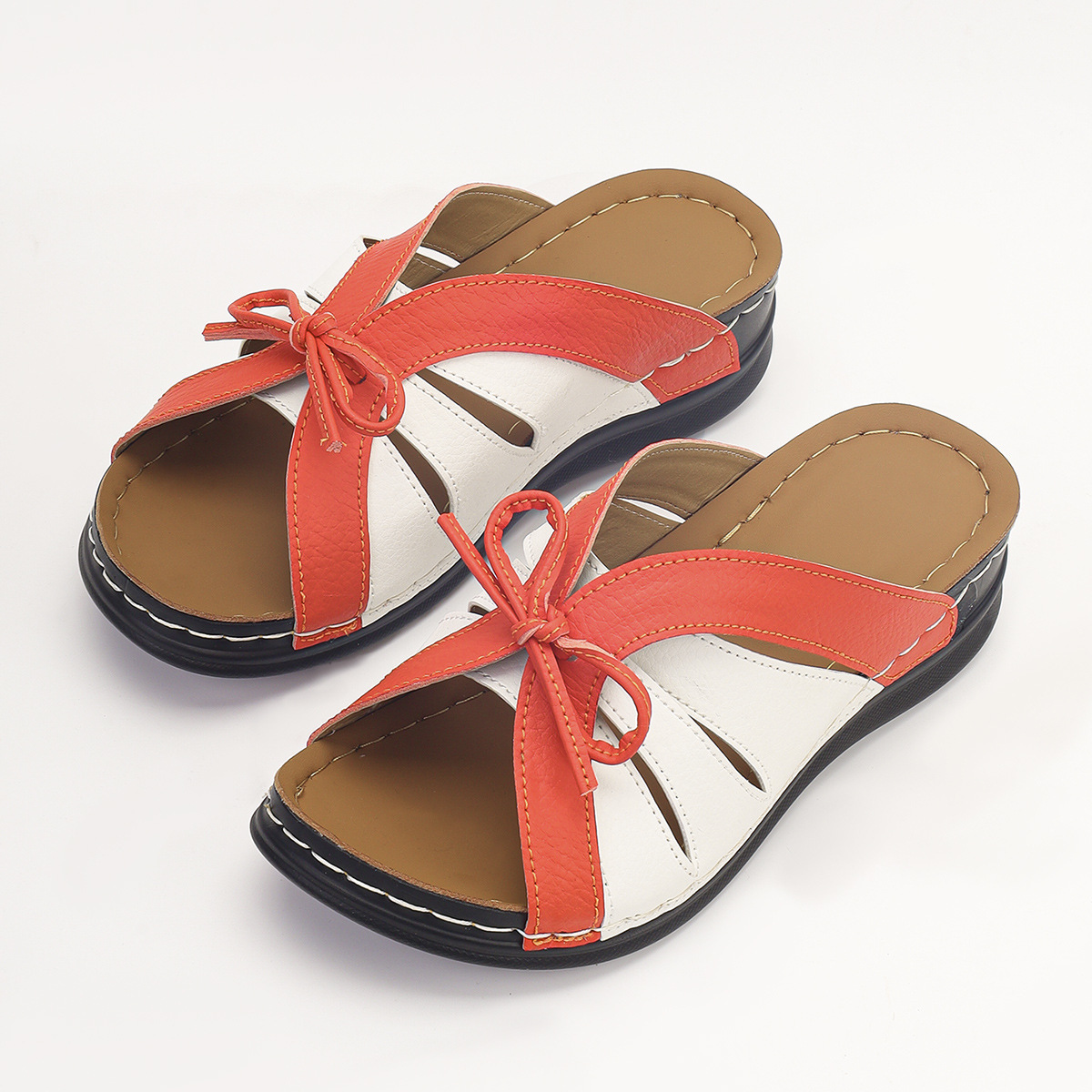 Vintage Premium Orthopedic Open Toe Summer Wedges Platform Sandals 2024