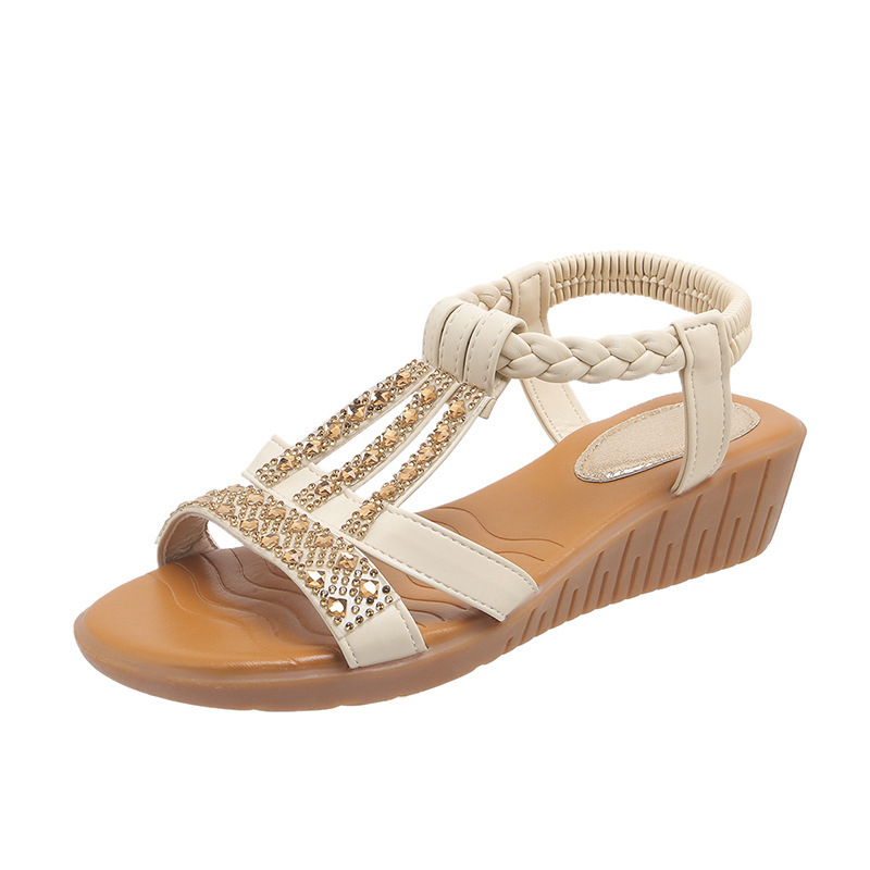 🔥Last Day Promotion 60% OFF - Women's New Summer Rhinestone Open Toe Orthopaedic Sandals