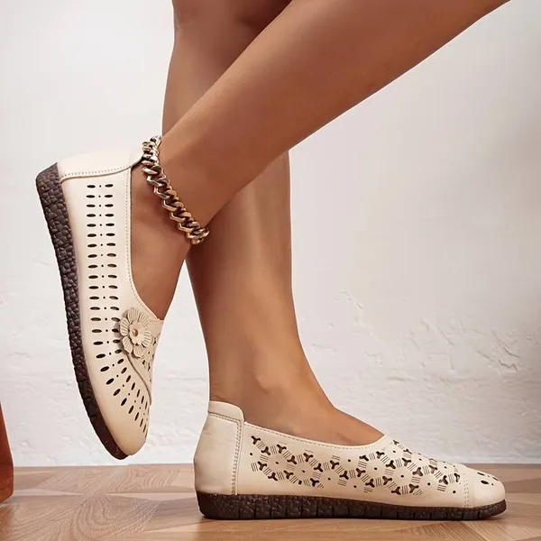 📢Last Day Promotion 60% OFF - Women's leather soft-soled non-slip shoes