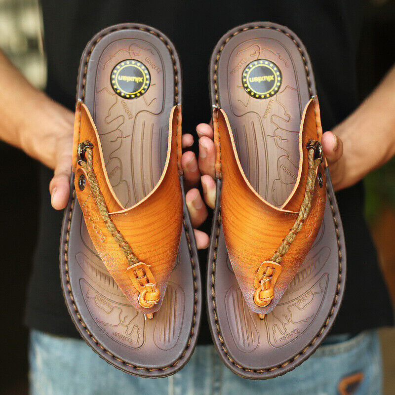 🔥Hot Sale 60% OFF🔥 Mens Casual Comfy Soft Sole Genuine Leather Sandals