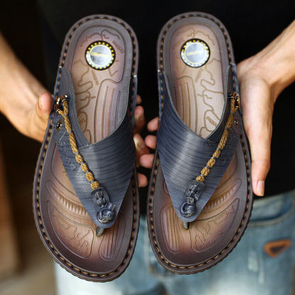 🔥Hot Sale 60% OFF🔥 Mens Casual Comfy Soft Sole Genuine Leather Sandals