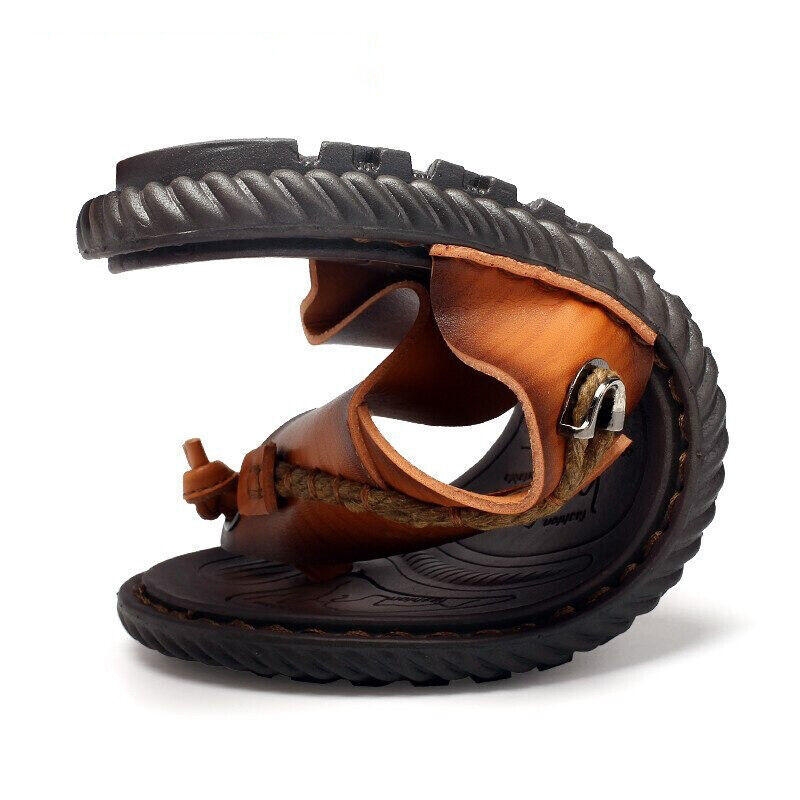 🔥Hot Sale 60% OFF🔥 Mens Casual Comfy Soft Sole Genuine Leather Sandals