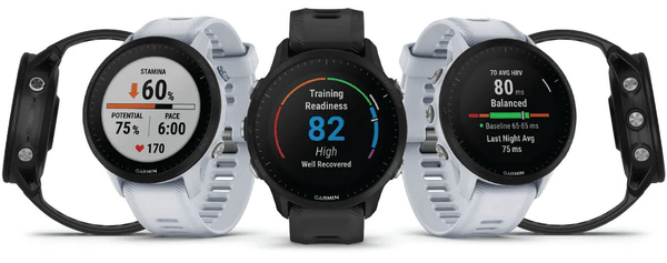 moderní nízká hmotnost lehké chytré hodinky běžecké hodinky triatlonové hodinky chytré hodinky Garmin Forerunner 255S Music výkonná GPS Bluetooth odolné do hloubky 50 m 5ATM bezkontaktní platby garmin pay baterie s výdrží 12 dní více než 30 sportovních profilů denní návrhy tréningu na míru čas na zotavení race predictor měření srdečního rytmu krokoměr gps glonass galileo wifi ant plus body battery energy monitor smart notifikace detekce pádů výkonné chytré hodinky běžecké hodinky pro běžce triatlon vytvalostní běh multisport