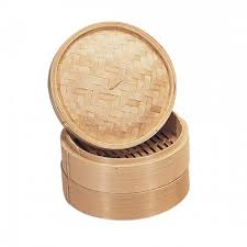 8 inches Bamboo Steamer Set (2 Base 1 Lid)