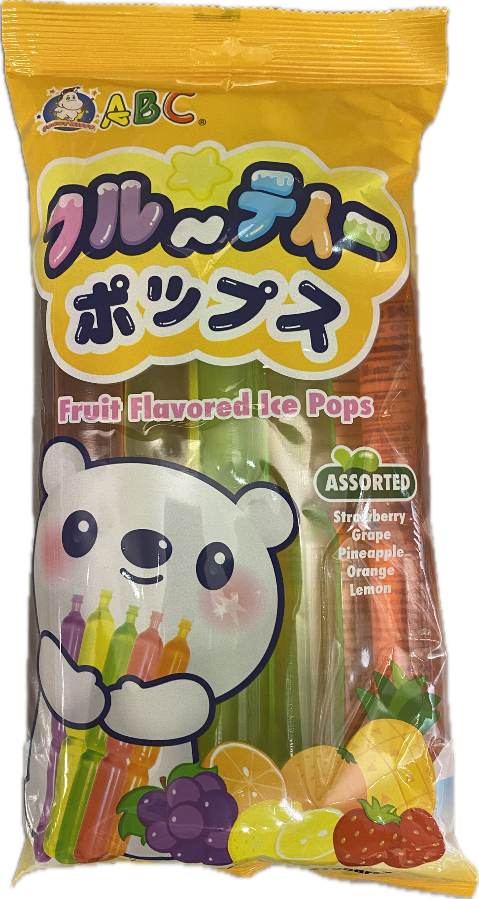 FUNNY HIPPO ABC Fruit Flavoured Ice Pops -Assorted (10 Bars) 850g