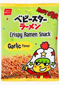 BABYSTAR Crispy Ramen Snack - Garlic Flavour 70g