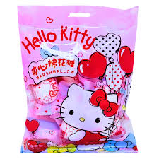 BAIJI HELLO KITTY Marshmallow with Filling Strawberry Flavour 80g