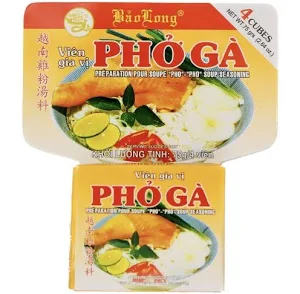 BAO LONG Pho Ga Soup Seasoning (4 cubes) 75g
