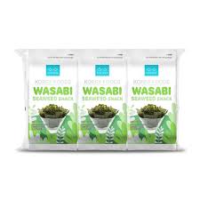 BLUE VILLE Wasabi Seaweed Snack (3 pcs x 4g) 12g