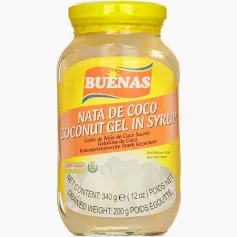 BUENAS Nata De Coco Coconut Gel in Syrup 340g