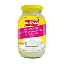BUENAS Nata De Pina Pineapple Gel in Syrup 340g