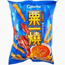 CALBEE Grill-A-Corn Sticks - Lobster in Supreme Soup Flav. 卡樂B 粟一燒 80g