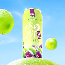 CHUYIN Fruit Drink - Grape Flavour 初饮 大果肉果汁 - 青紫葡味 500ml
