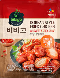 CJ FOODS BIBIGO Korean Style Fried Chicken with Sweet & Spicy Sauce 350g
