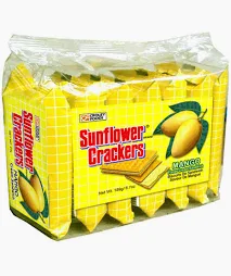 CROLEY FOODS Sunflower Crackers - Mango Flavor Cream Sandwich 189g