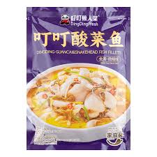DINGDINGFRESH Dingding-Suancai & Snakehead Fish Fillets (Family Size) 450g