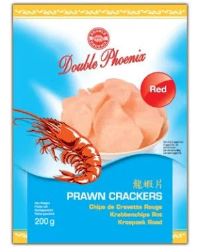 DOUBLE PHOENIX Prawn Crackers (Uncooked) - Red 200g