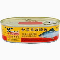 EAGLE COIN Fried Dace with Black Bean 鷹金錢 鯪魚 184g
