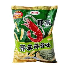 FOUR SEASON Prawn Crackers - Wasabi Seaweed Flavour 80g