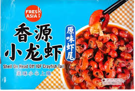 FRESH ASIA Shell on Head off IQF Crayfish Tail 550g