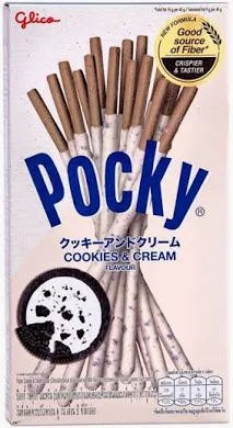 GLICO POCKY - Cookies & Cream Flavoured Coated Biscuit Sticks 41g
