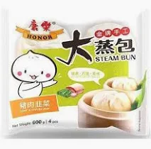 HONOR Steam Bun - Pork & Chives 4pcs (600g)