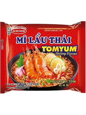 ACECOOK Instant Noodle - TomYum Shrimp Flavour 83g