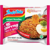 INDOMIE Mi Goreng Stir Fry Noodles - Hot & Spicy Flavour 80g