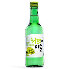 JINRO Soju - Green Grape Flavour 350ml 13%Vol.