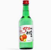 JINRO Soju - Strawberry Flavour 360ml 13% Vol.