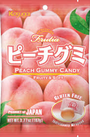 KASUGAI Frutia Peach Gummy Candy 107g