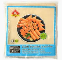 KG Spring Roll Pastry - Plain (8.5"x 8.5") 40 Sheets 500g