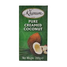 KHANUM Pure Creamed Coconut 200g