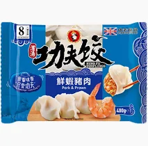 KUNG FU FOOD Dumplings - Pork & Prawn 功夫水餃-鮮蝦豬肉 400g