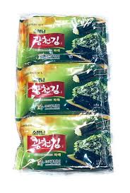 KWANGCHEON DOSIRAK Seasoned Green Seaweed (3 pcs x 5g) 15g