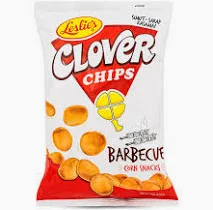 LESLIE'S Clover Chips - Barbecue Corn Snacks 85g