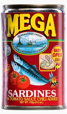 MEGA Sardines in Tomato Sauce - Chilli Added 155g
