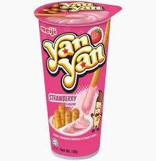 MEIJI Yan Yan Strawberry Flav. Dip Biscuit Snack 50g